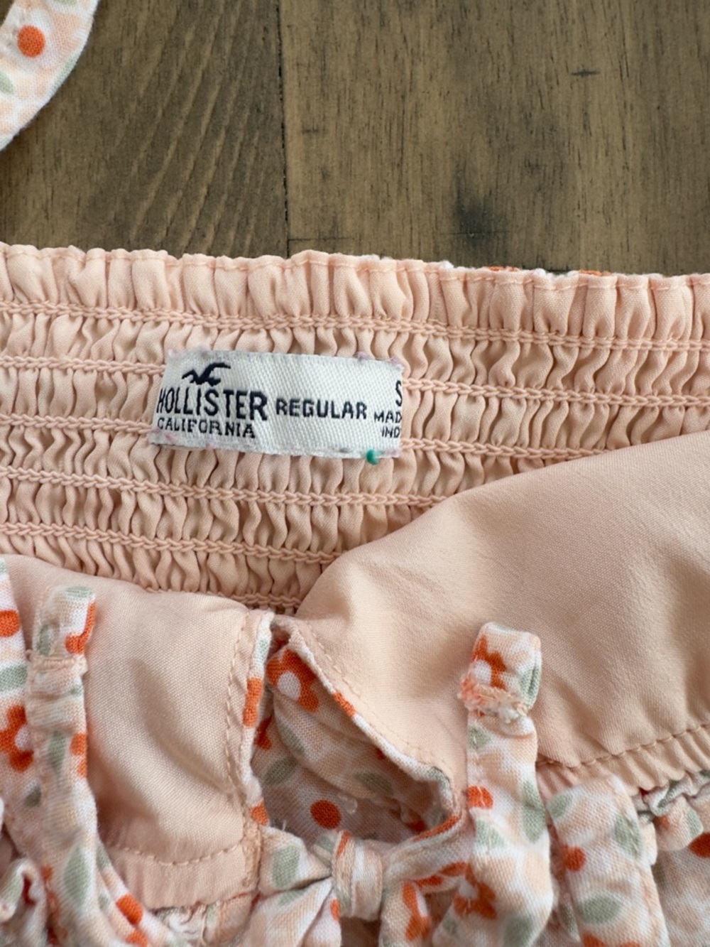 Hollister Light Pink Floral Tie-Front Mini Dress - Picture 9 of 11